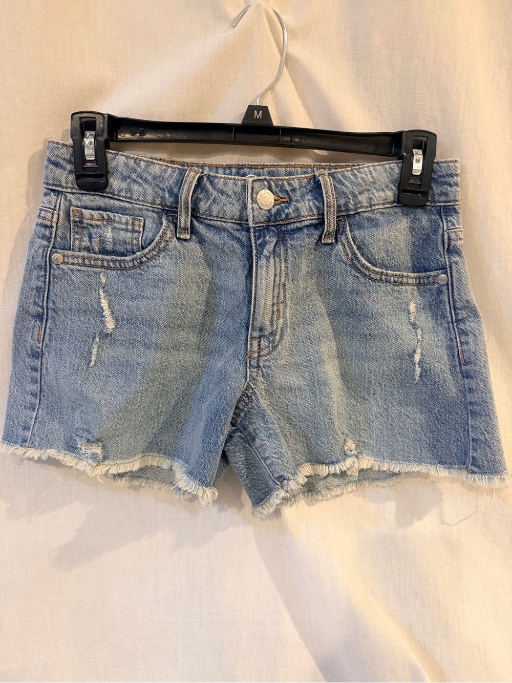 Girls Distressed Jean Shorts